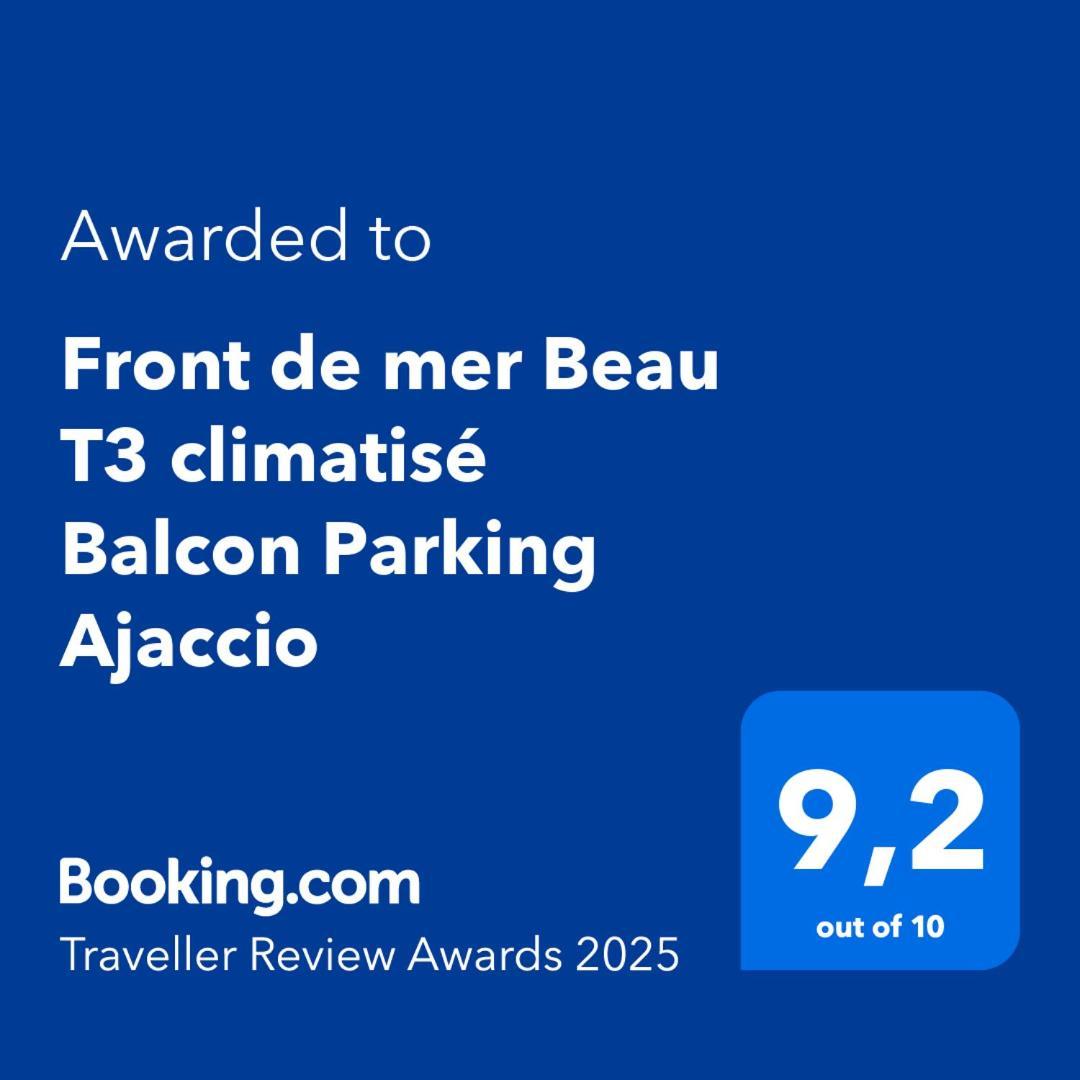Front De Mer Beau T3 Climatise Balcon Parking Ajaccio Ajaccio  Ngoại thất bức ảnh